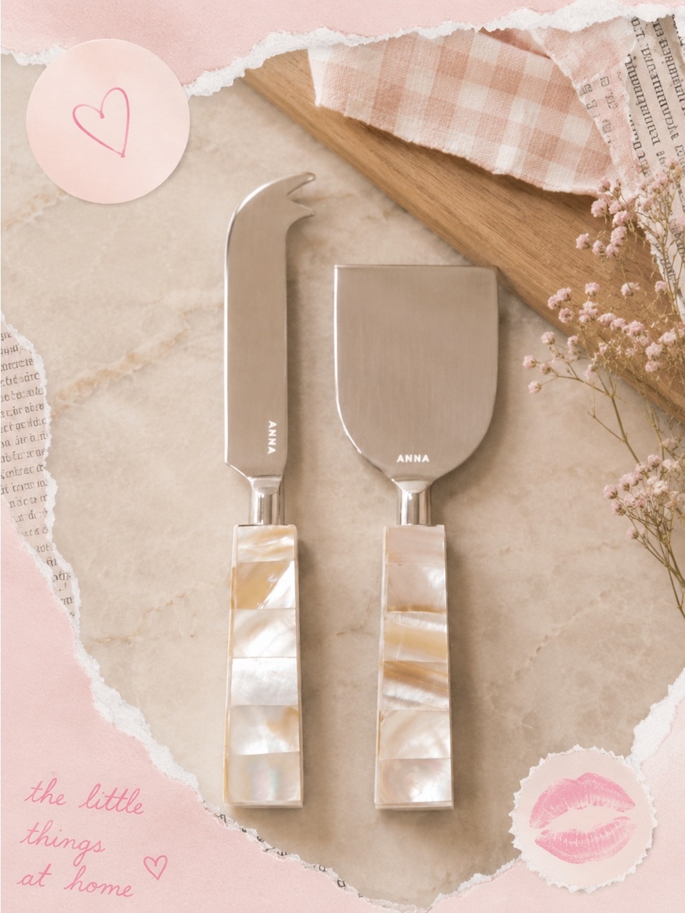 ANNA New York- Cheese Knives Set of 2